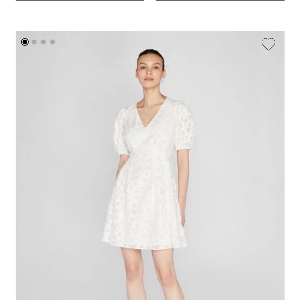Club monoco size 8 puff white dress